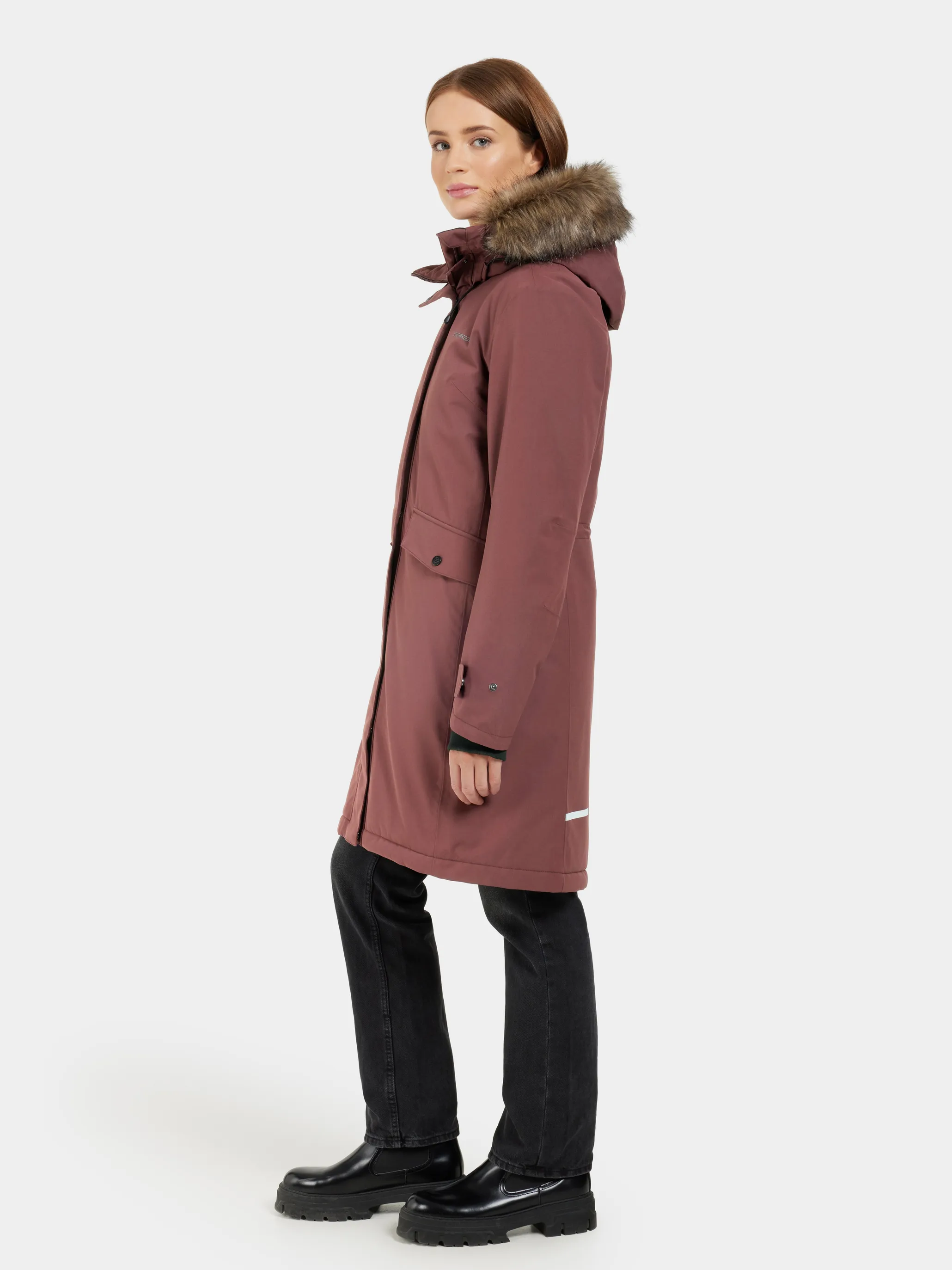 Didriksons Erika Wns Parka 3 Old Rust