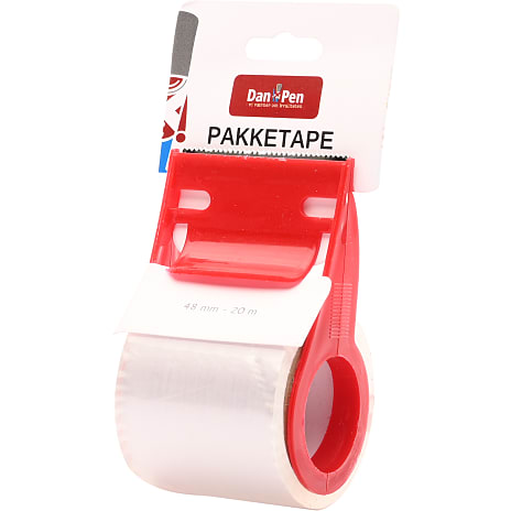 Danpen pakketape m. dispenser - klar