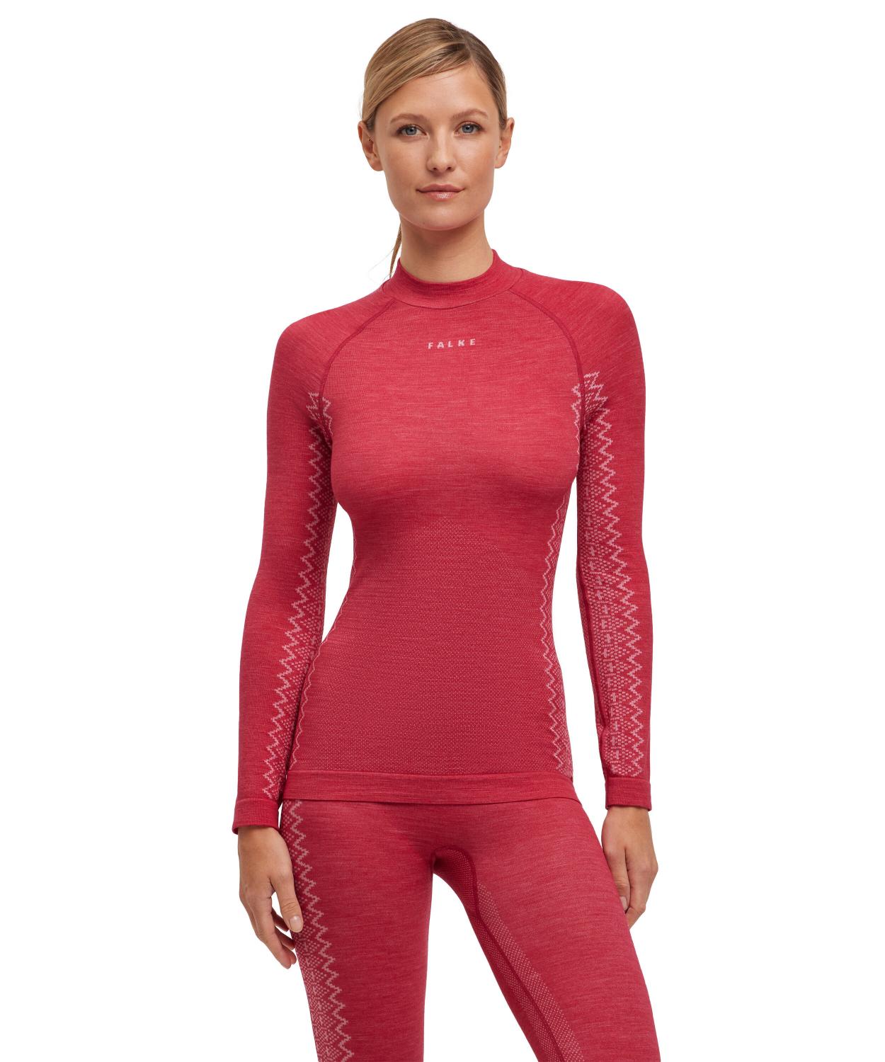 Falke Wool-Tech Longsleeved Shirt Trend Womens Red