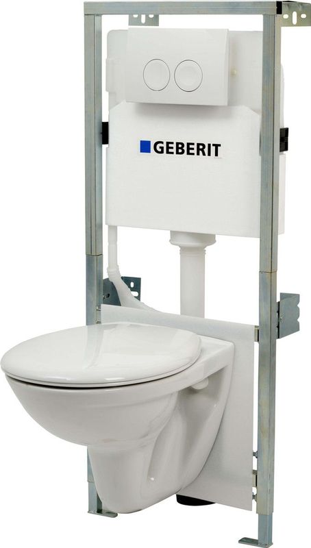 Plieger - Flow - WC-element Pack - Wit - Dualflush met UP100 Reservoir