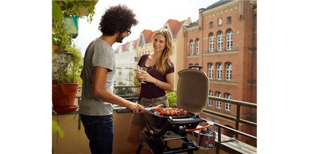 Weber Q 1000 Titan Mobiler Gasgrill, titanfarben