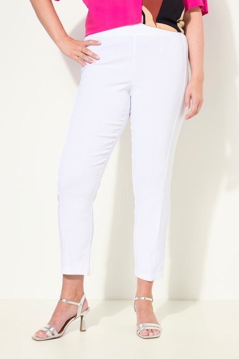 Bengalin-Hose, elastischer Slim Fit, Metallic-Druck