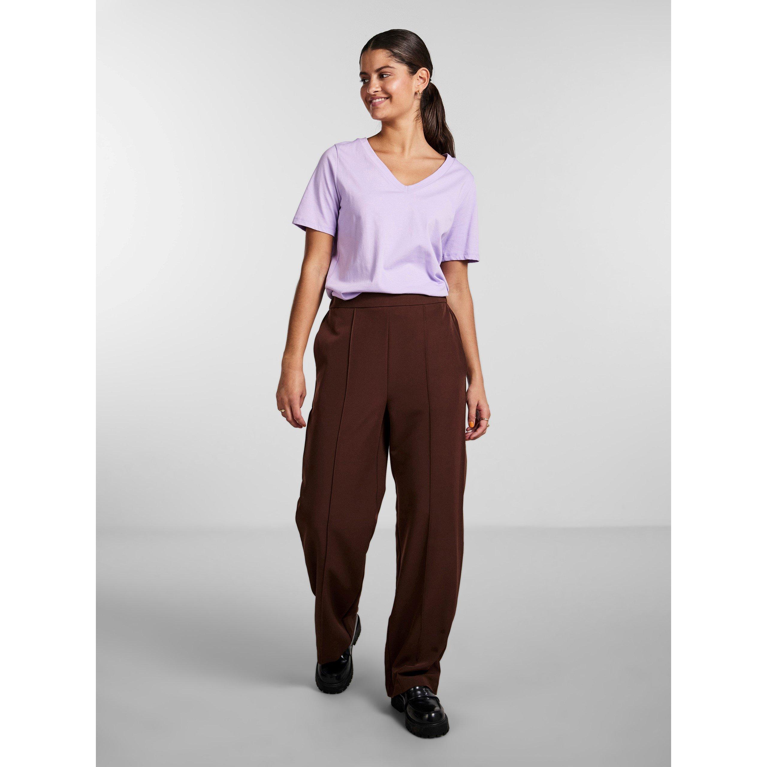 Pieces High Waisted Wide Trousers