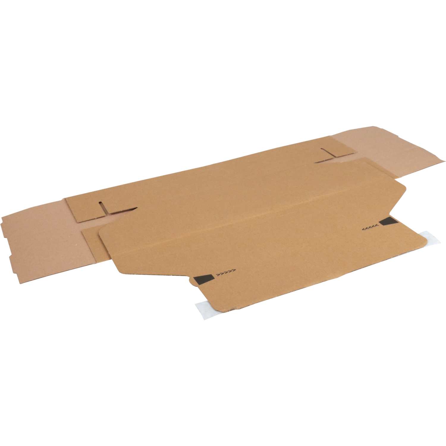 SendProof® Postpakketdoos, golfkarton, 305x210x91mm, bruin