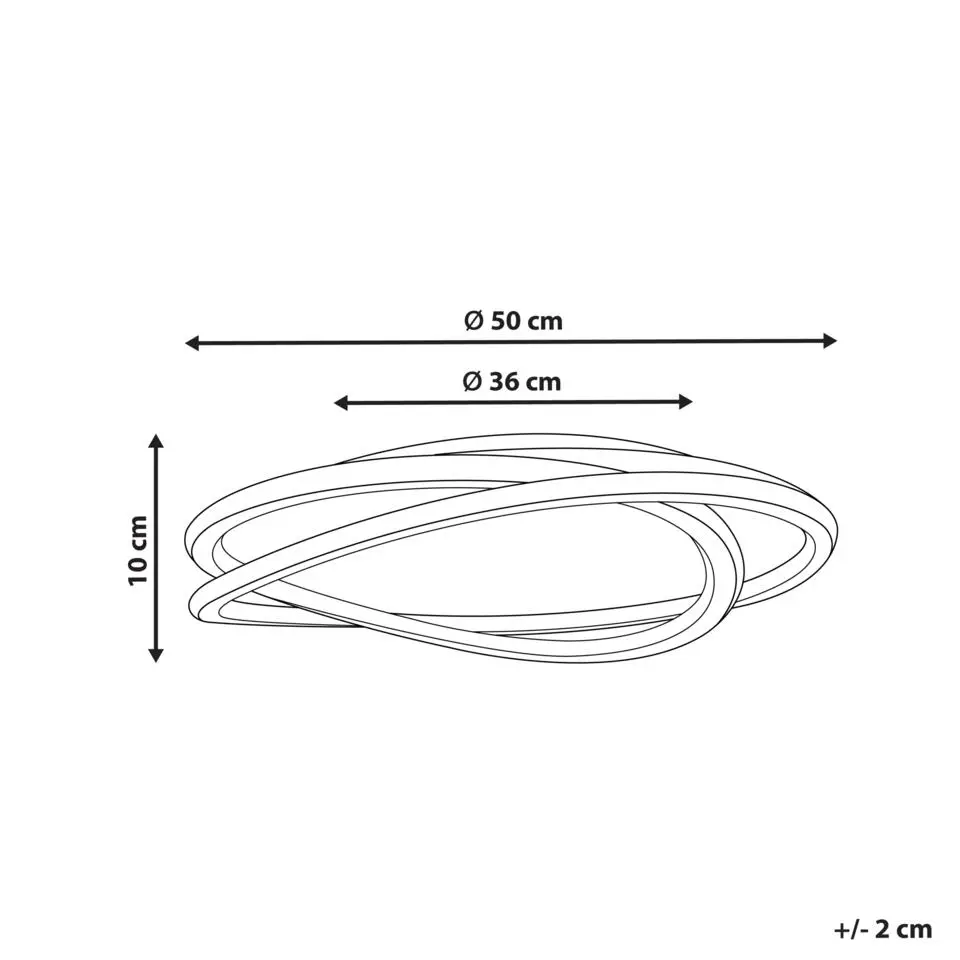 LEYLAN - Plafondlamp LED - Wit - Acryl