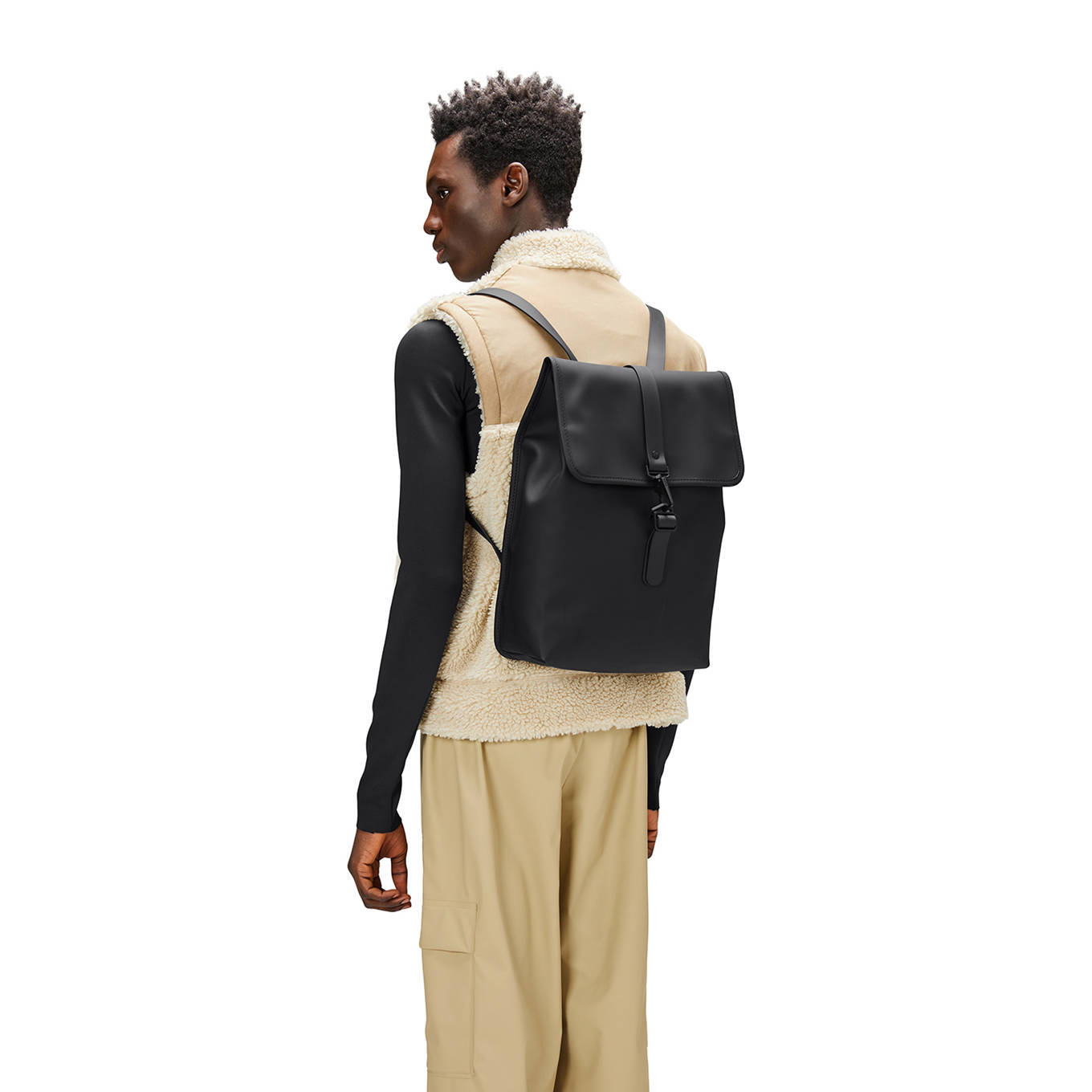 Rains rugzak W3 zwart