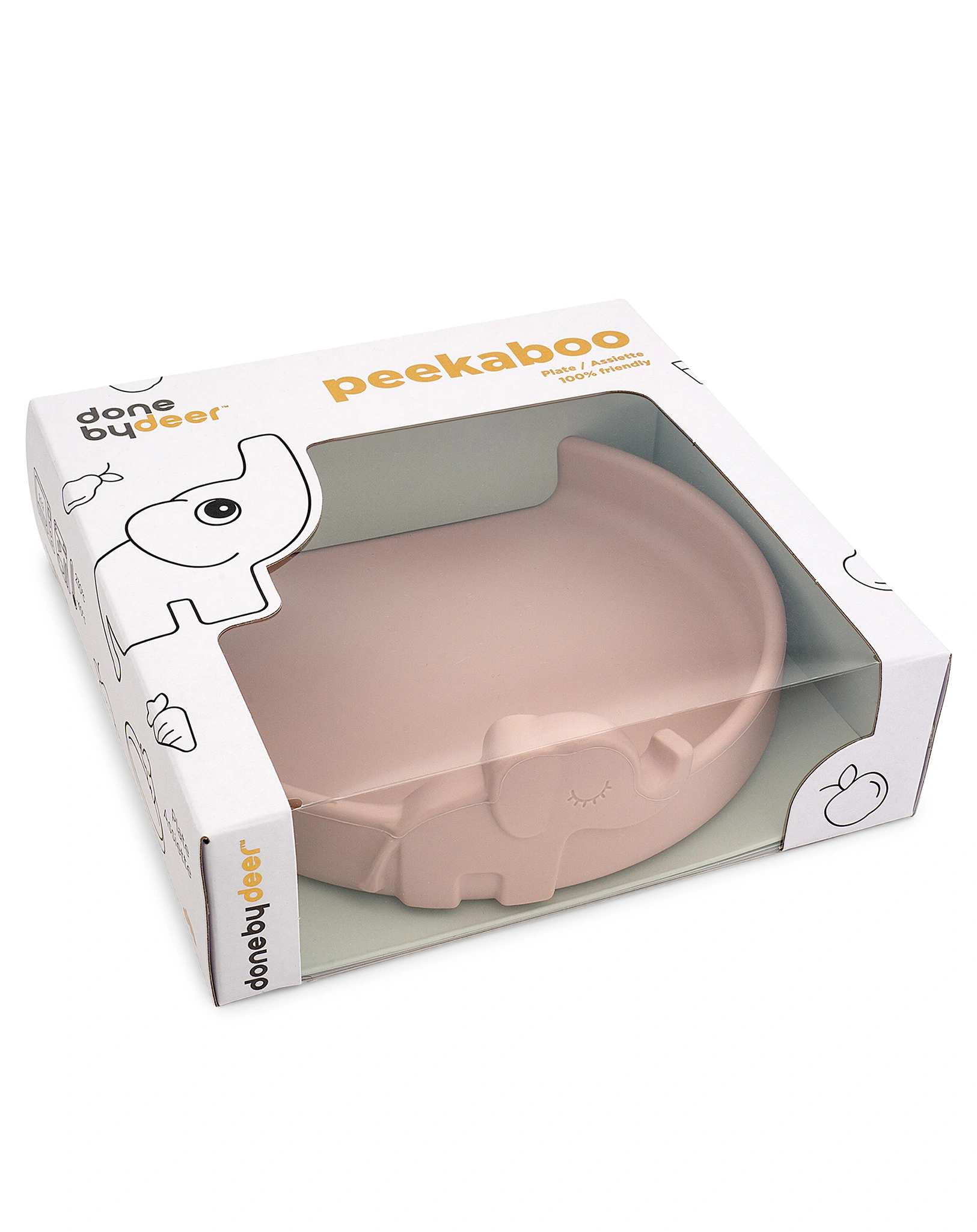 Silikon-Teller PEEKABOO - ELPHEE in rosa