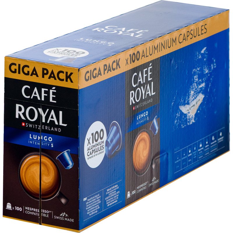 Capsules de café Café Royal Lungo  - Boîte de 100