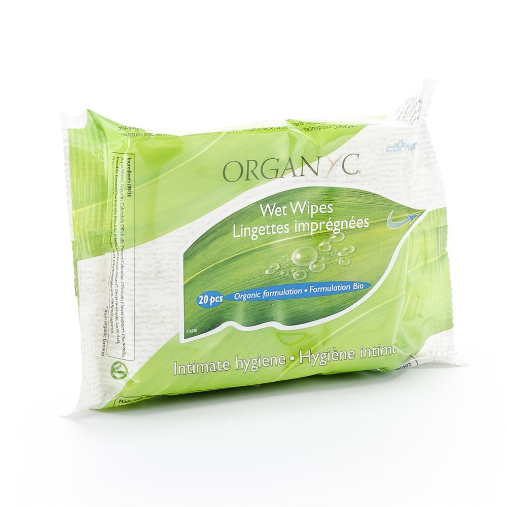 ORGANYC Feuchtigkeitstücher<br>20 Stück