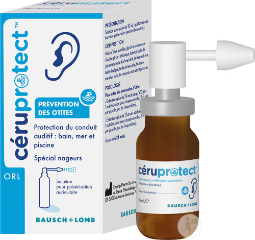 Céruprotect Prévention Des Otites Solution Auriculaire Spray 10ml