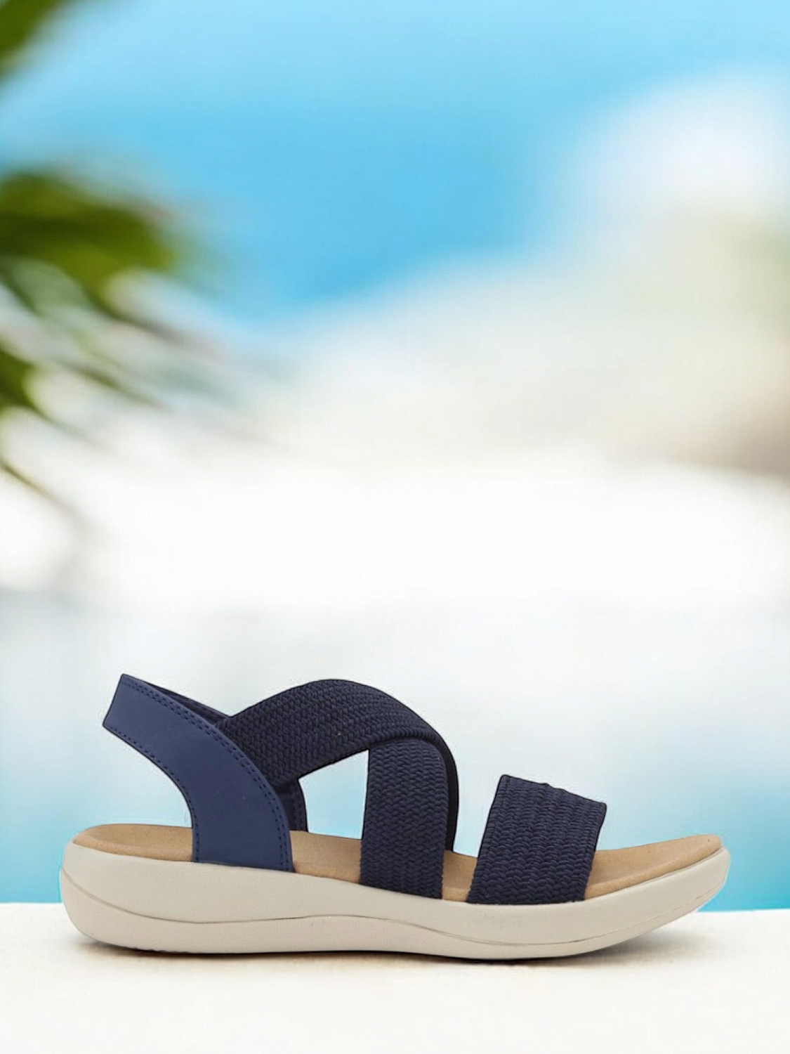 CPH Comfort Chunky Elastic Sandal Navy