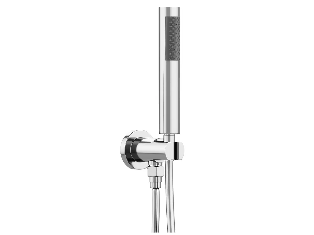 Ensemble de douche encastrable avec mitigeur mécanique - Couleur nickel brossé - TAMISE