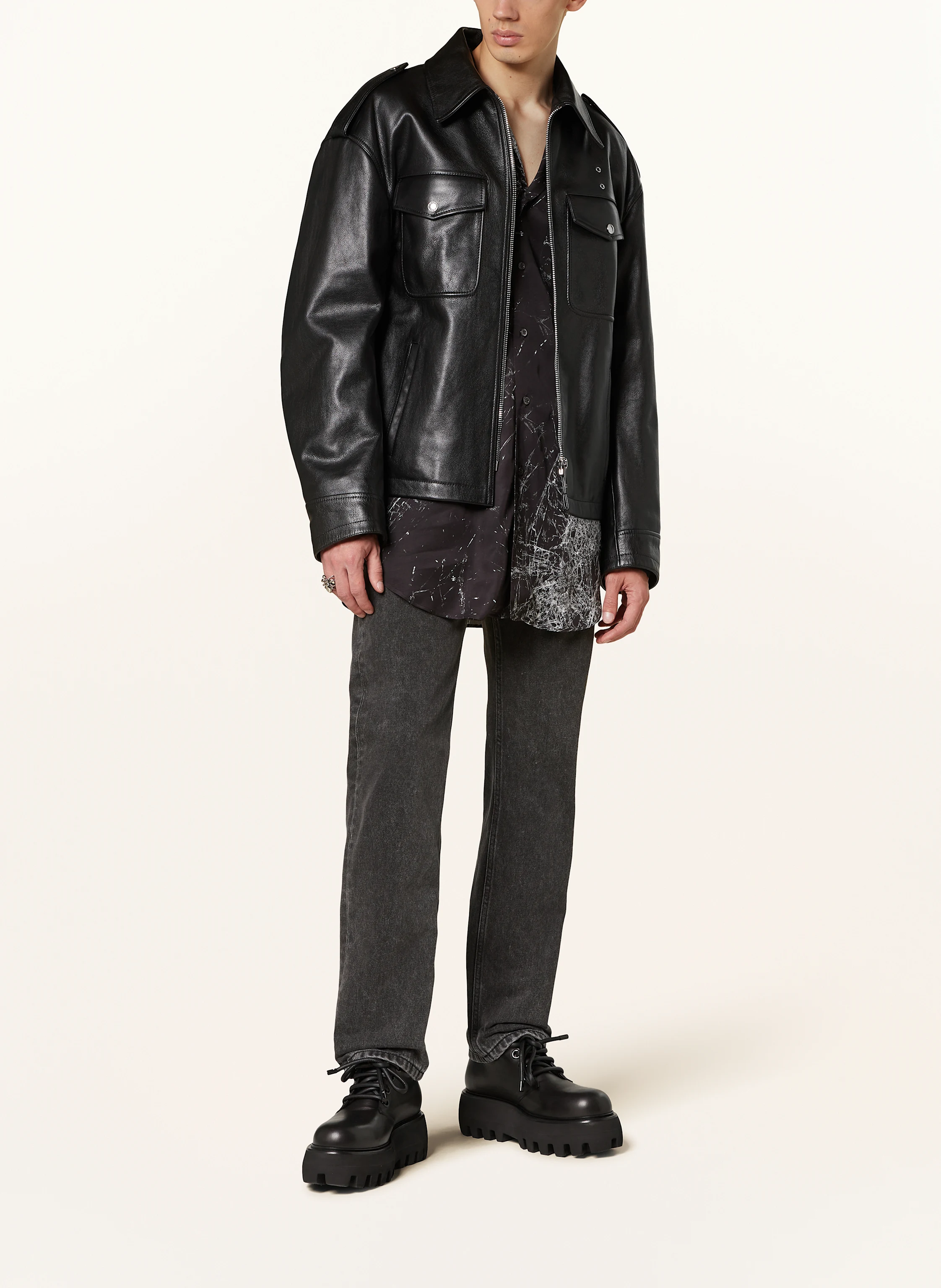 Alexander McQUEEN Kurzarm-Hemd Comfort Fit
