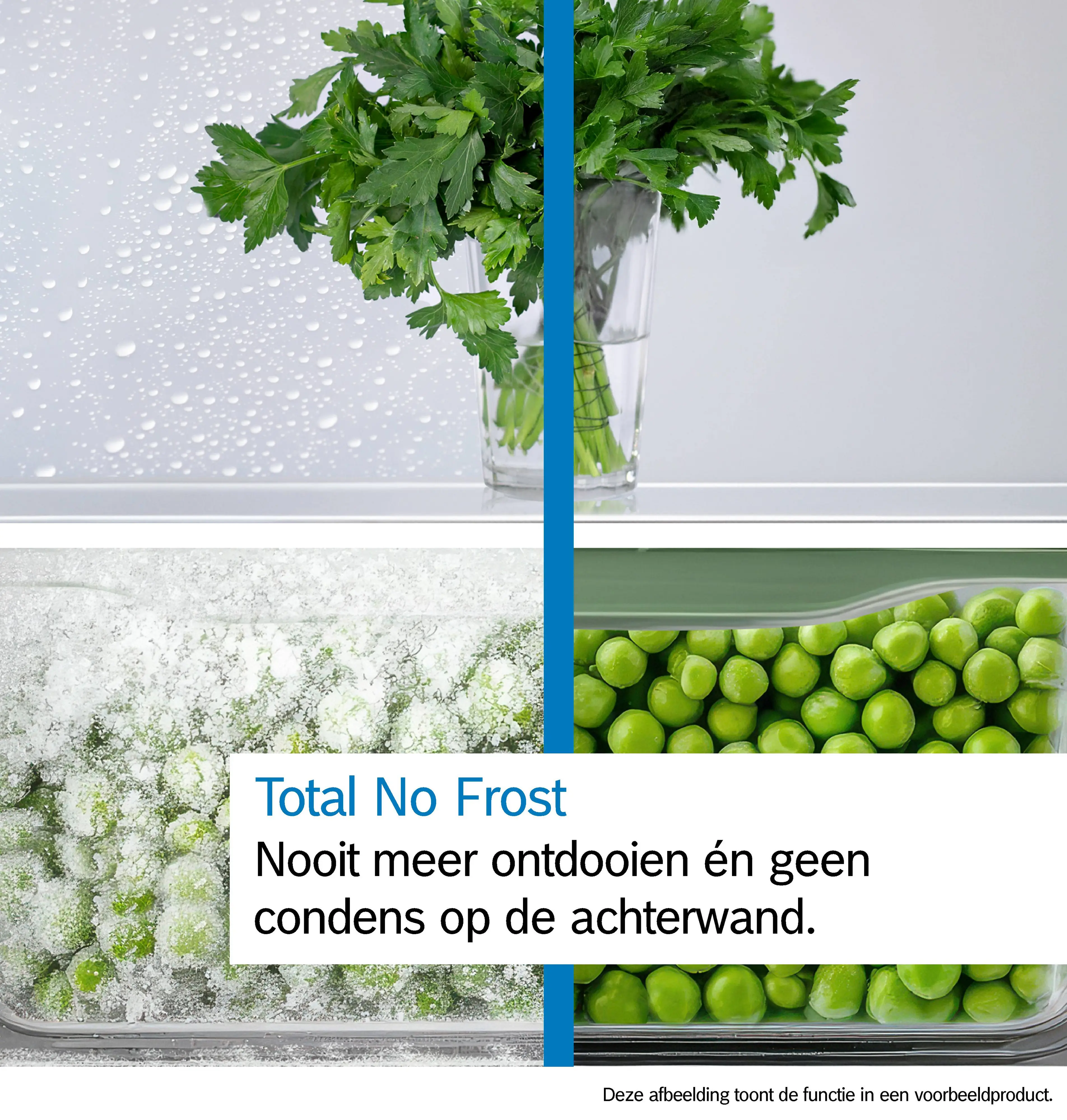 Serie 4 Vrijstaande koel-vriescombinatie 186 x 60 cm Roestvrij staal