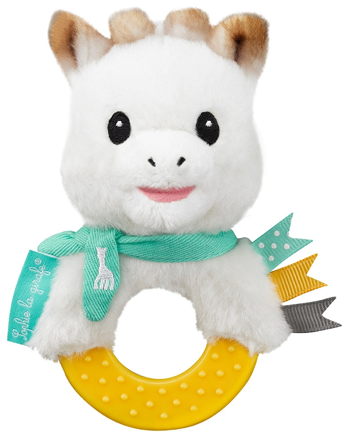 Rassel SOPHIE LA GIRAFE® mit Kaufläche in creme/gelb