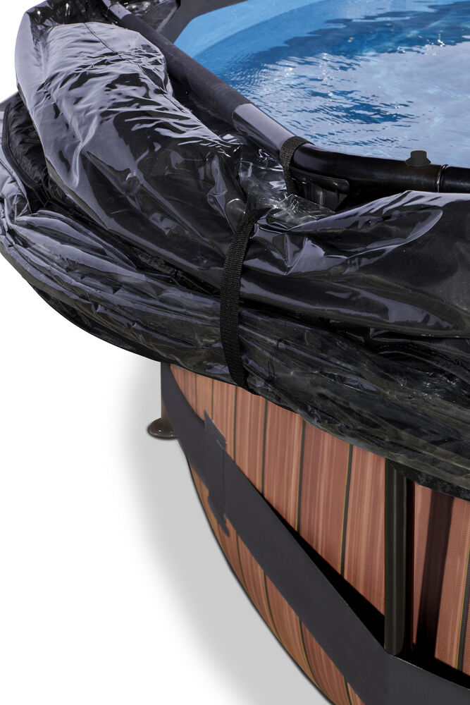 Exit Wood - Zwembad met Overkapping - Timber - 76x300300x76 cm - 300 cm