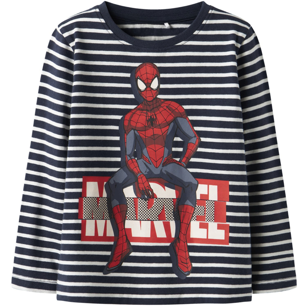 Køb Name It Navy Blazer Nmmodys Spider Ls Nreg Top Mar