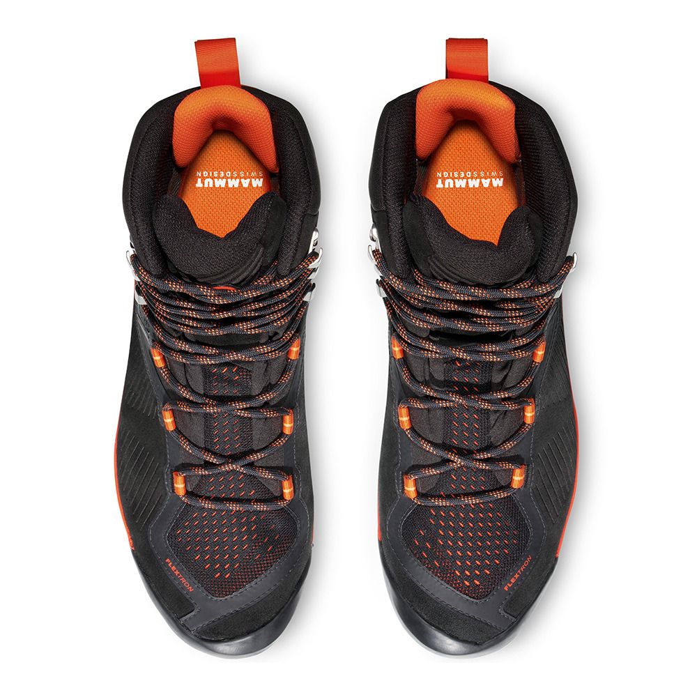 Mammut SAPUEN HIGH GTX - Chaussures randonné Homme black/hot red