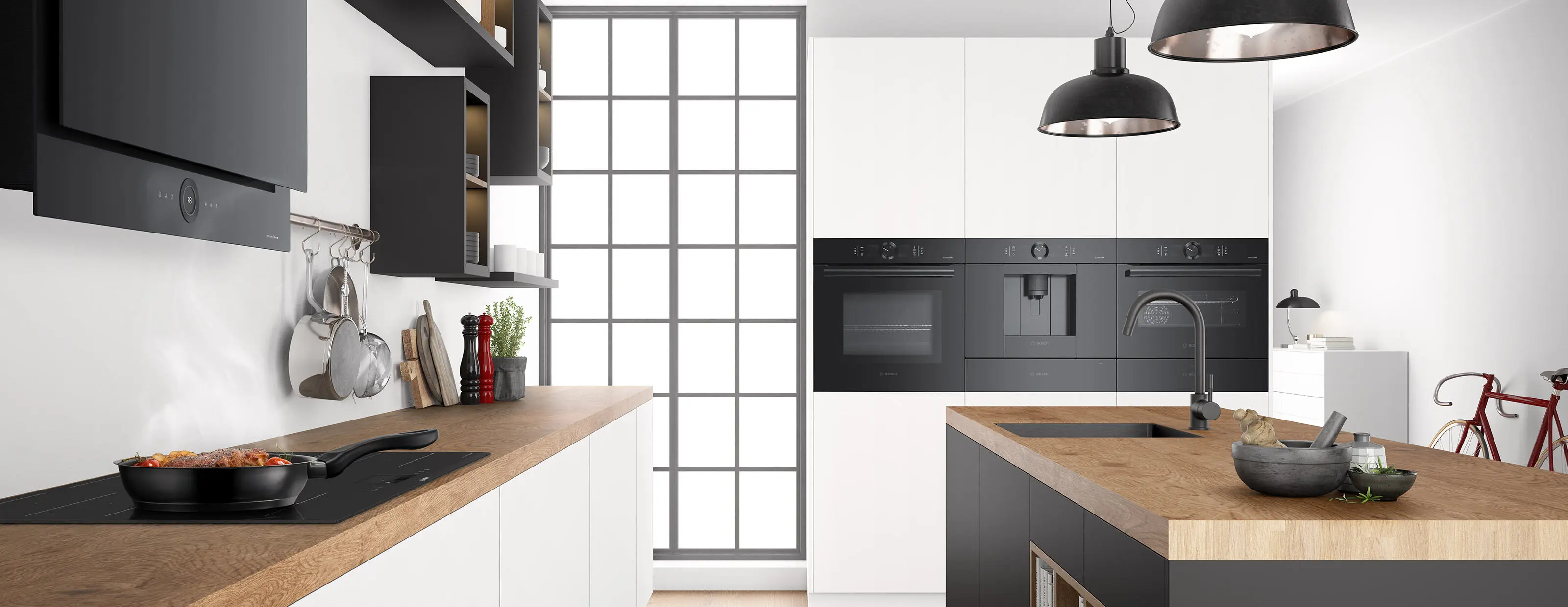 Serie 8 Inductiekookplaat 80 cm opbouwmontage met rand