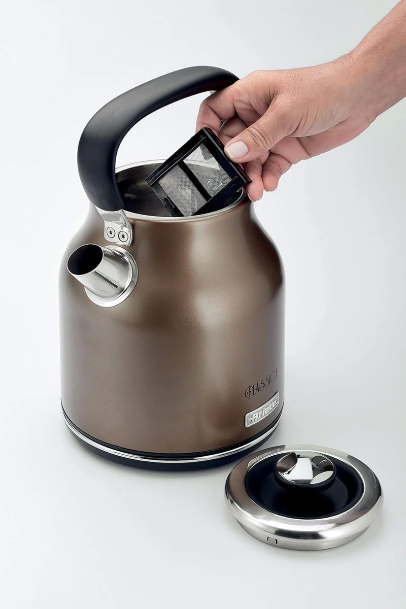 bouilloire électrique de 1,7L sans fil 2000W bronze Ariete