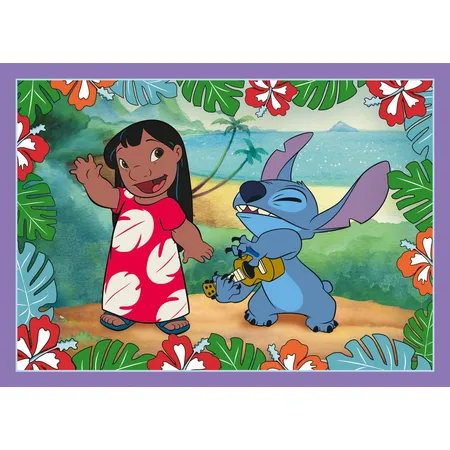 Trefl 4 in 1 Puzzle 35, 48, 54, 70 Teile –Lilo & Stich