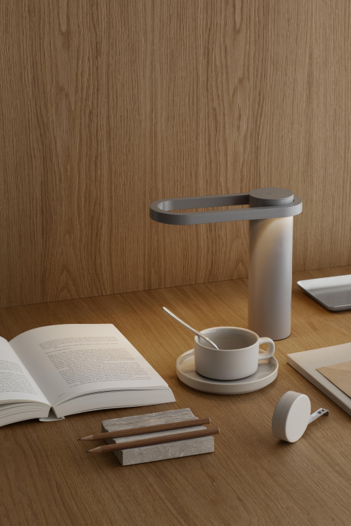 Blomus Hoop tafellamp LED oplaadbaar wit
