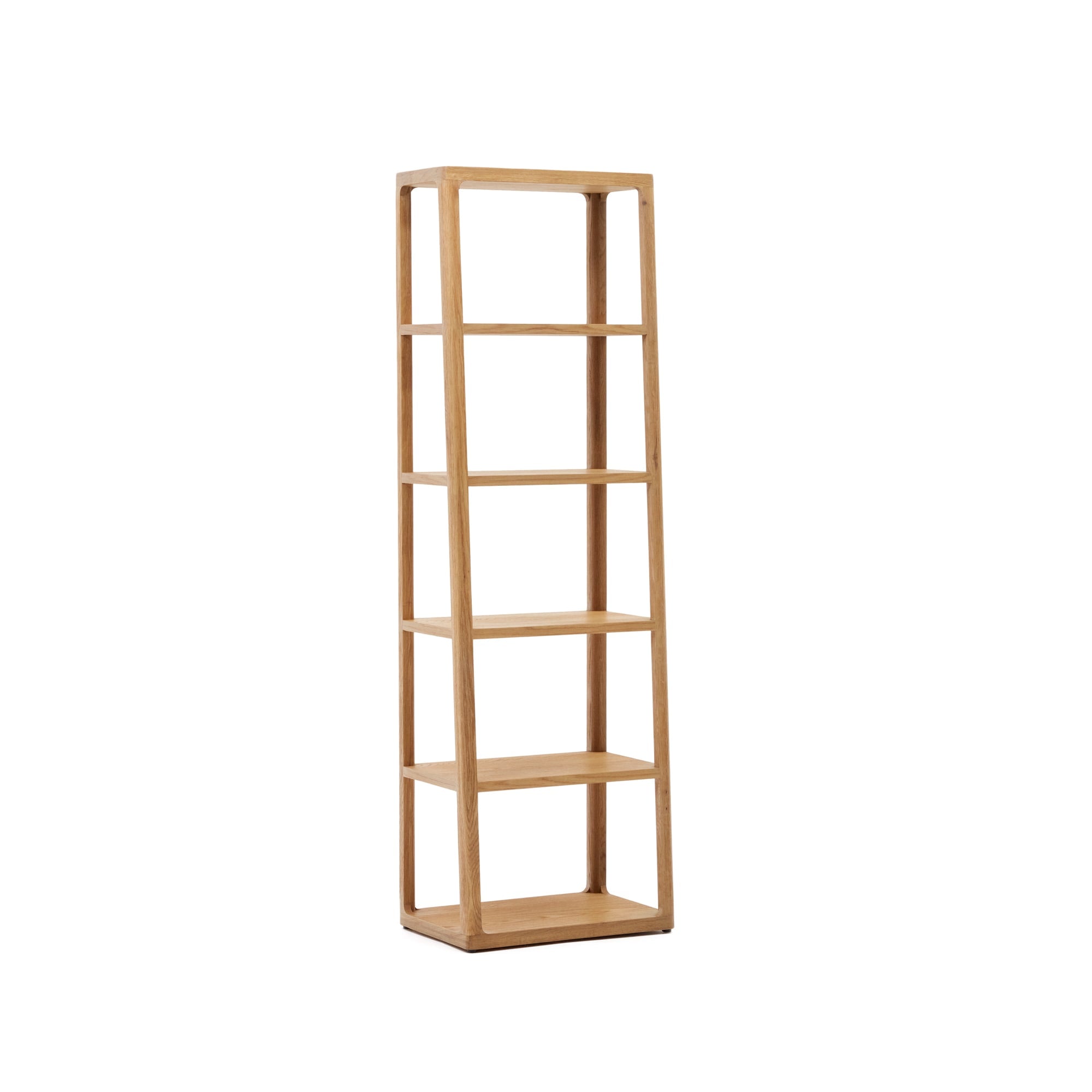 Kave Home - Maymai rekken met massief eiken structuur, 60 x 193 cm