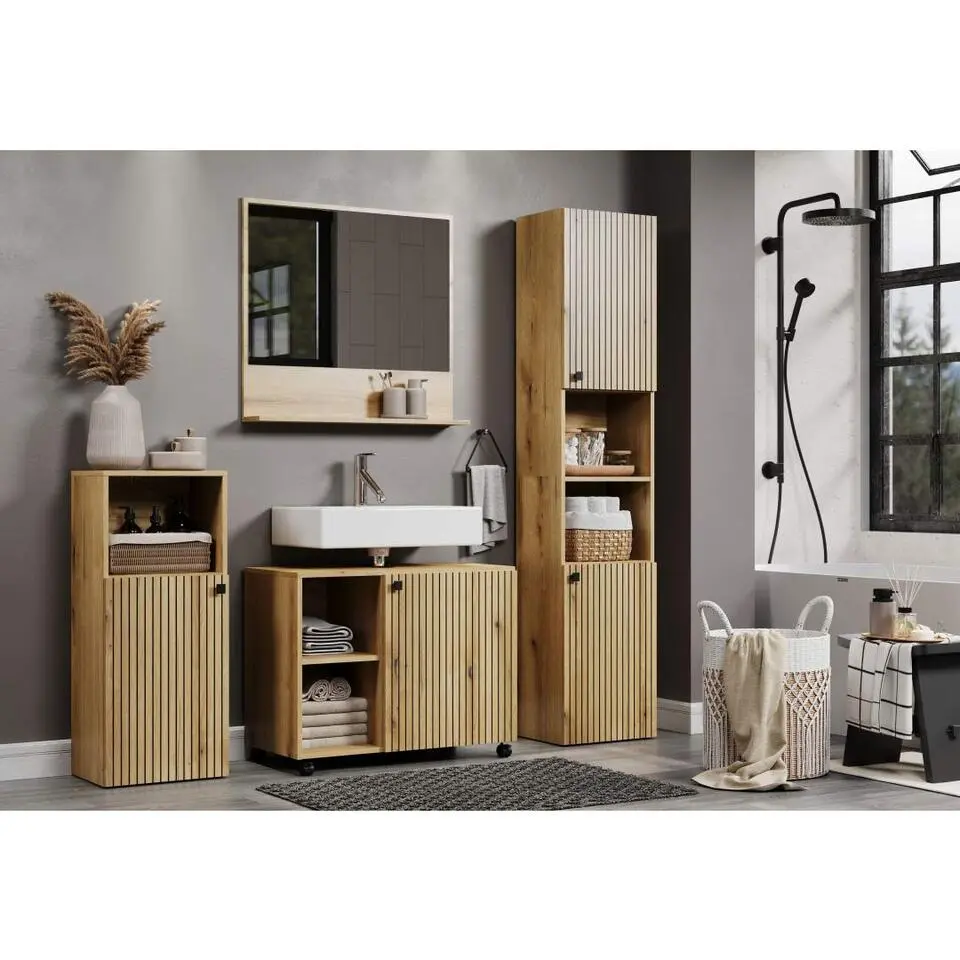 Hioshop PureBliss badkamerkast eik decor