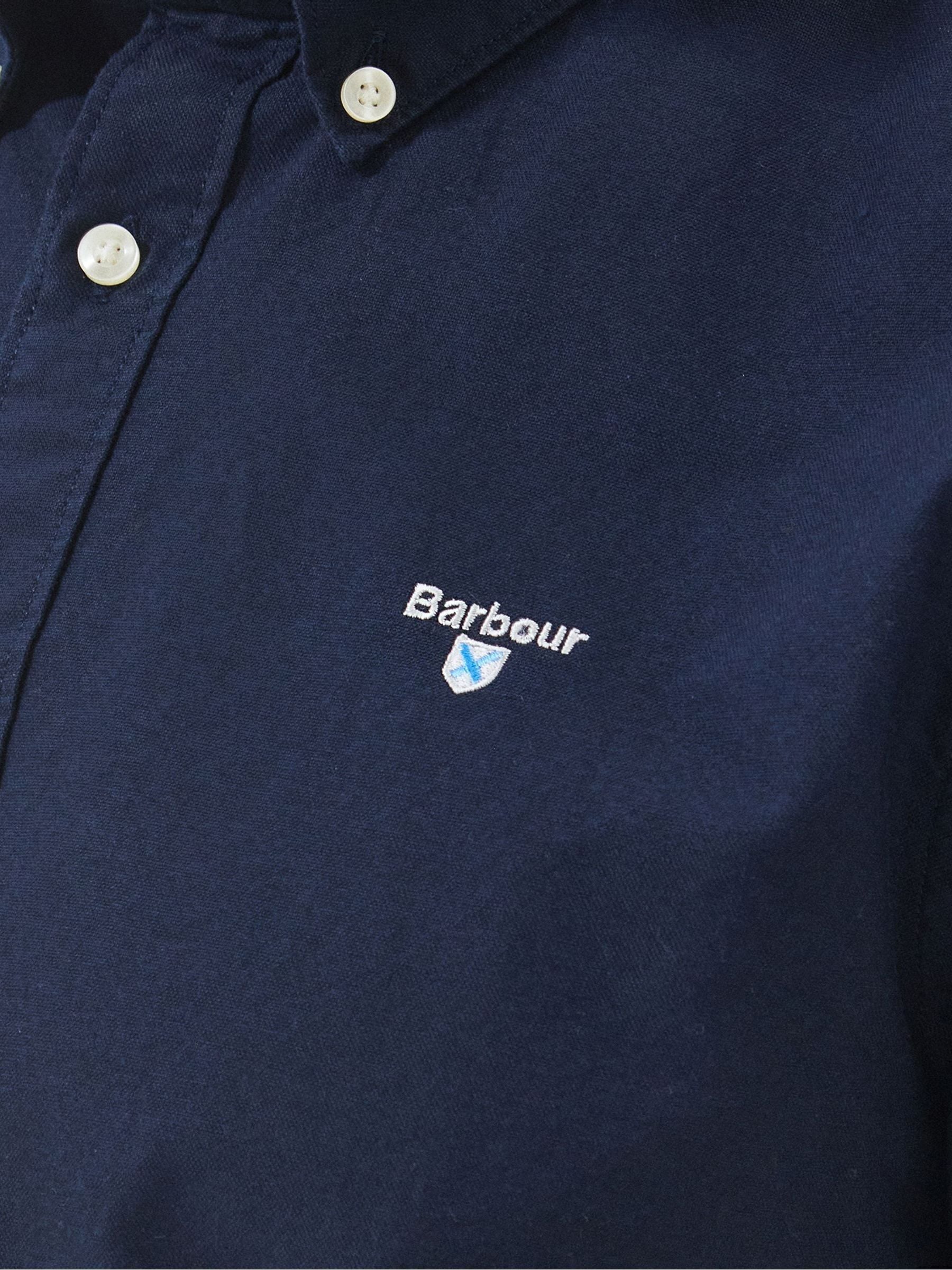 Donkerblauw - Barbour® Oxtown klassiek Oxford-hemd met korte mouwen, 100% katoen