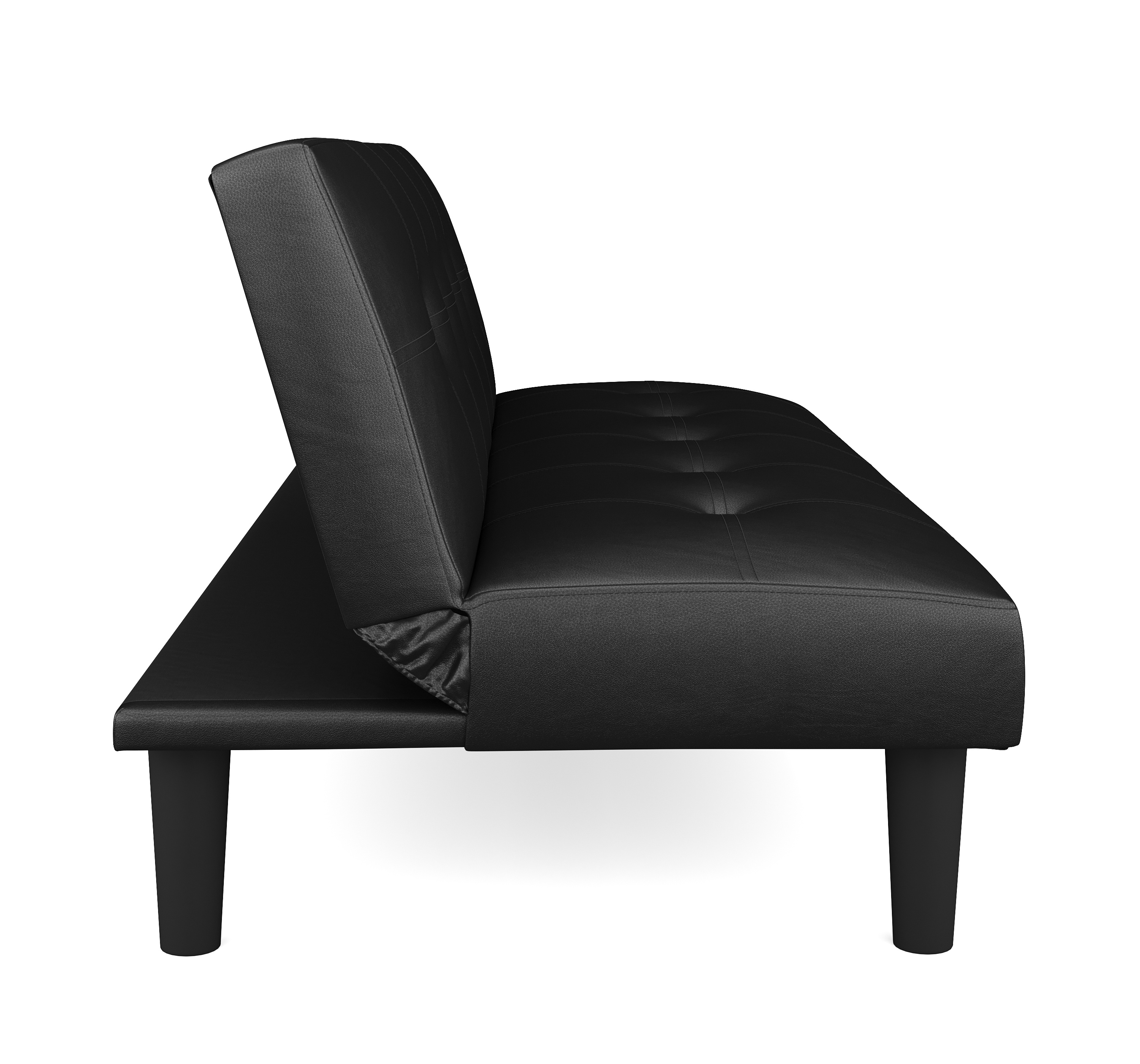 Schlafsofa Leder PUMA schwarz