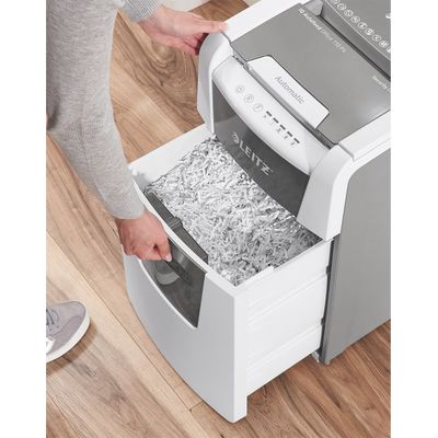 Leitz IQ AutoFeed Office 150 P4 - destructeur de documents coupe croisée - 150 feuilles - Corbeille 44 litres