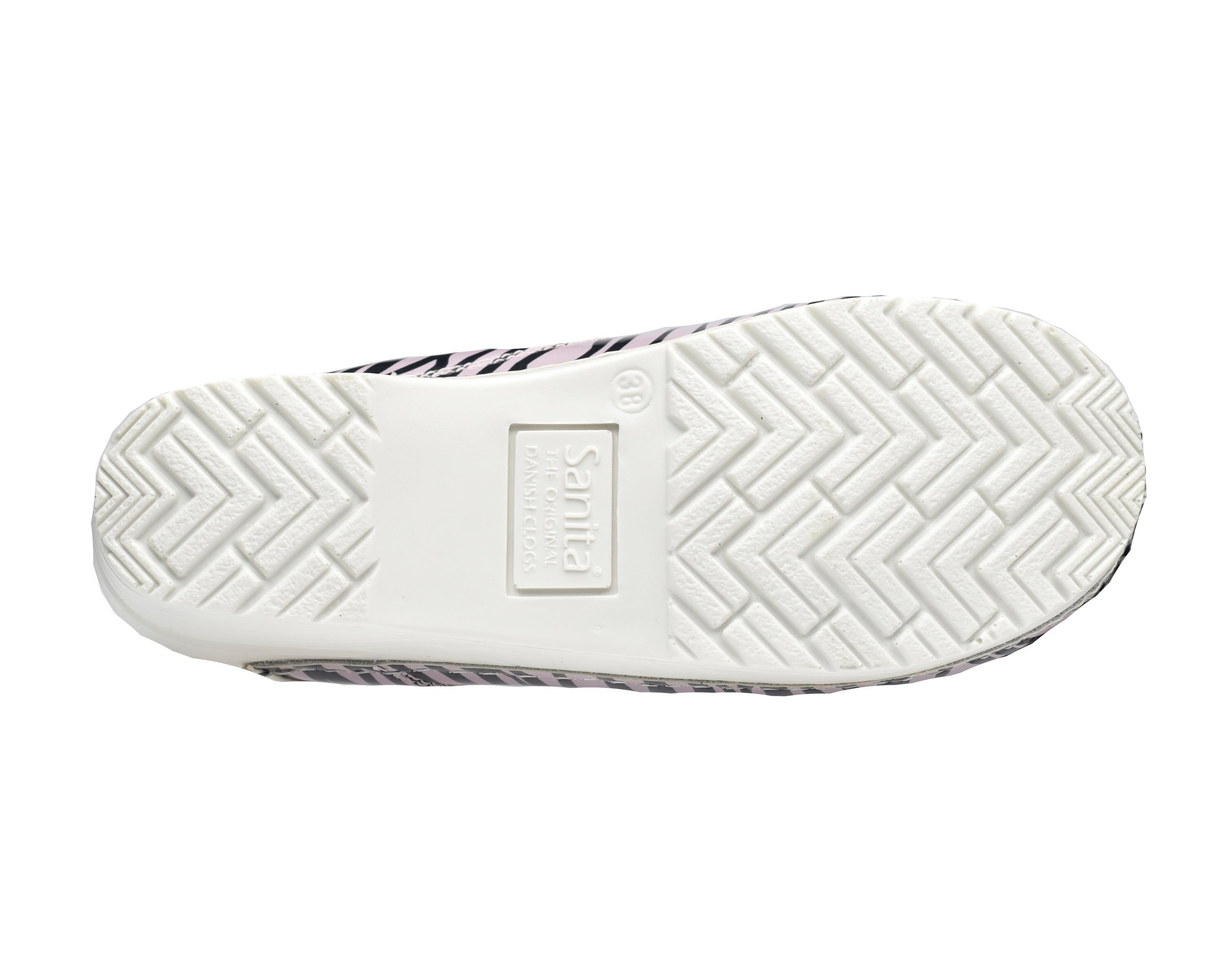 Sanita Flex 314 Wildlife Zebra - Klompen - Roze, Zwart - 36