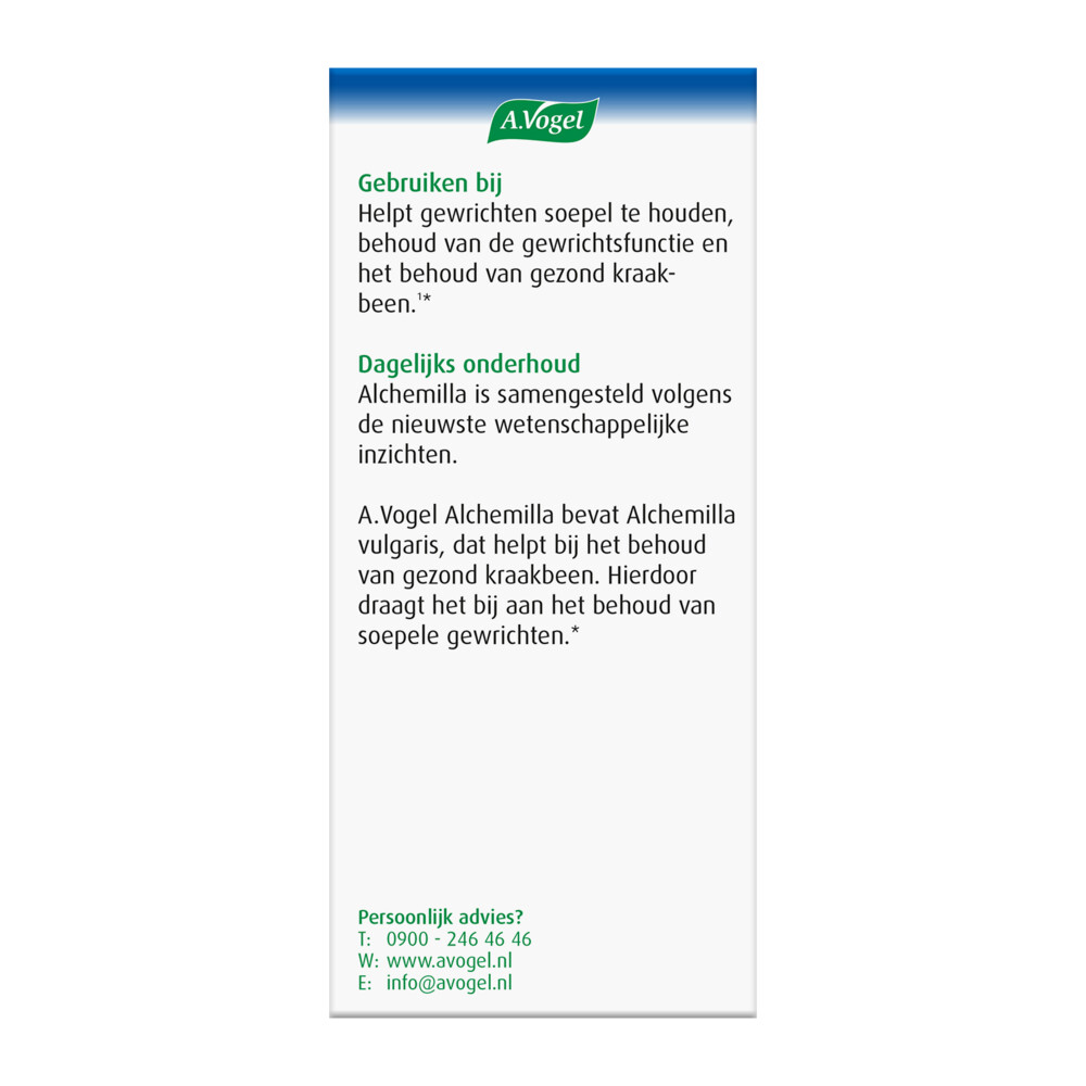 A.Vogel Alchemilla Gewrichten60 tabletten