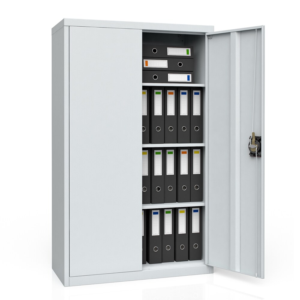 Aktenschrank Büroschrank Werkzeugschrank Metallschrank Universal Schrank Grau