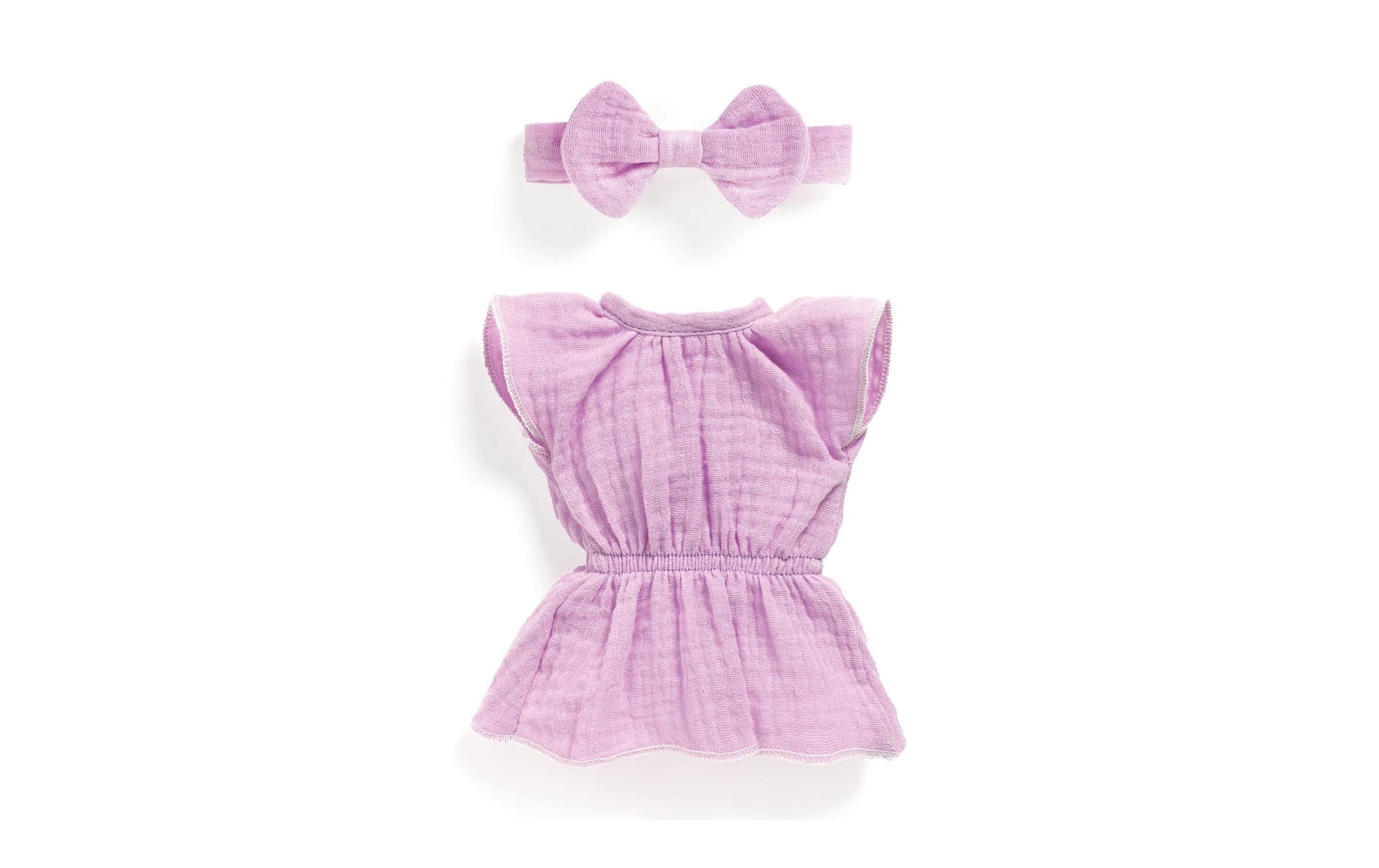 Pomea Kleiderset Lovely VioletteNiedliches Baumwollkleid für Puppen