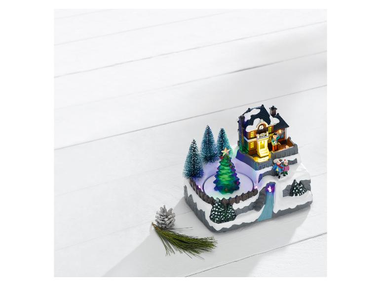 Kerstdorp figuur met LED