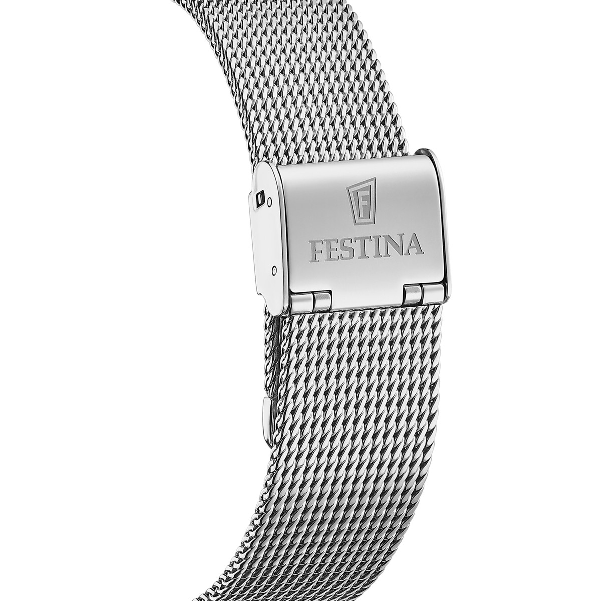 Festina homme automatique acier bracelet acier maille milanaise cadran squelette