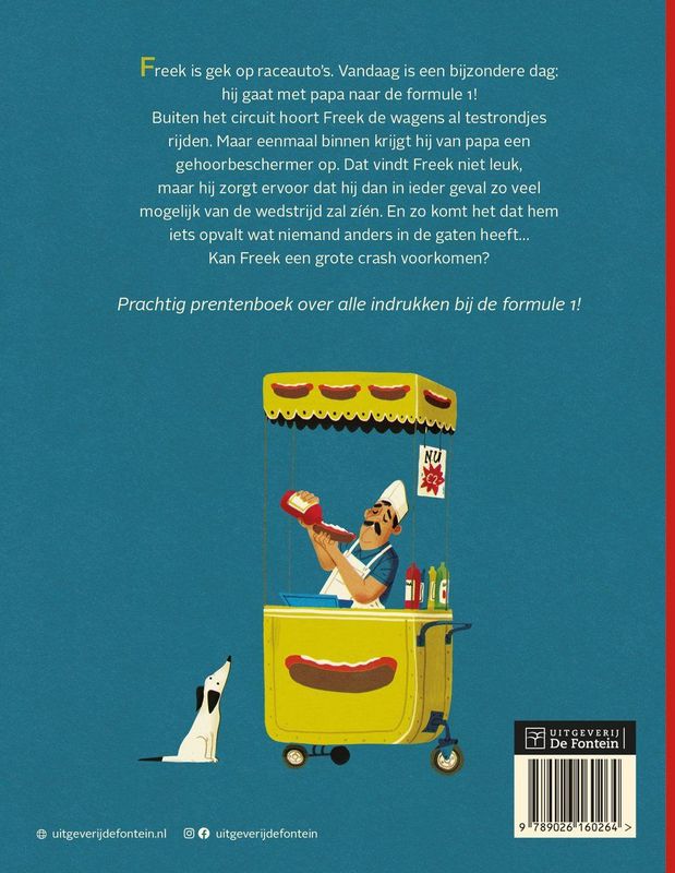 Weg! - Freek mag met Papa naar de Formule 1 - Boek - Gehoorbeschermer - Avontuur
