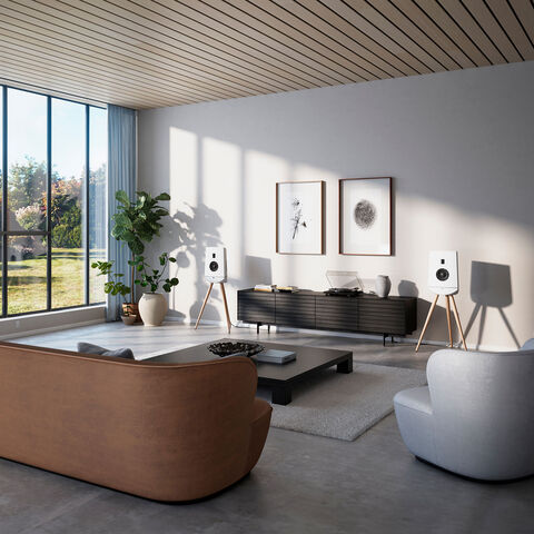 Lyngdorf Cue-100 – compacte high-end luidspreker met uniek ontwerp Wit