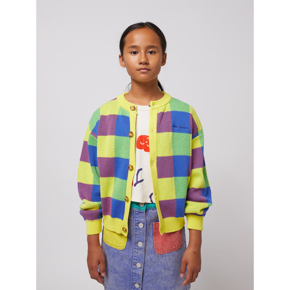 Køb Bobo Choses Multicolor Multicolor Vichy Jacquard Cardigan