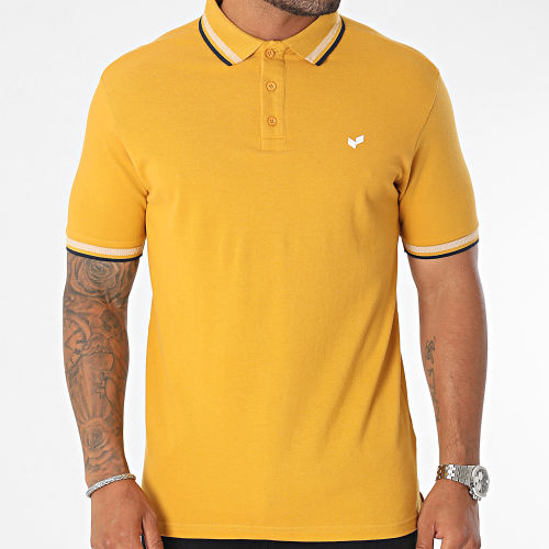 Polo Manches Courtes Rayoc Jaune Moutarde