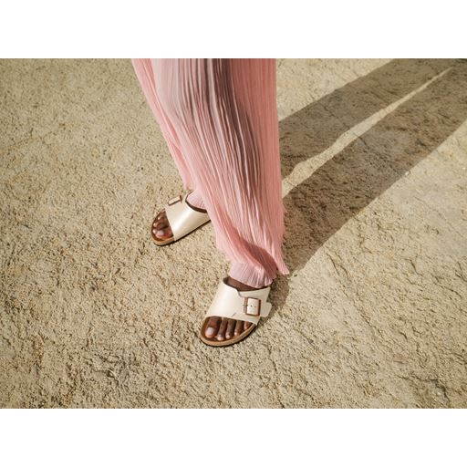 Birkenstock Catalina BS Birko-Flor Sandaler, Graceful Pearl White, 41