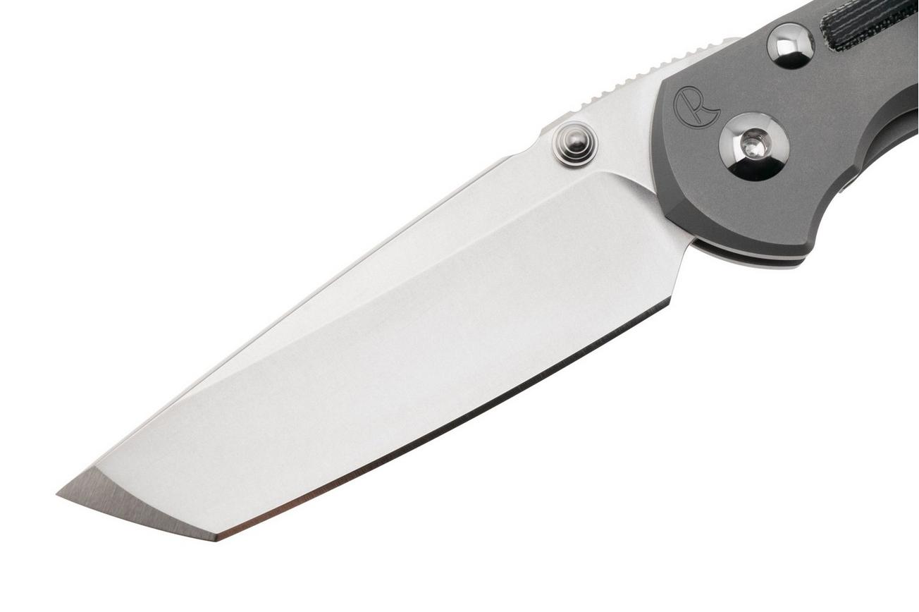 Chris Reeve Large Inkosi SIN-1132 CPM MagnaCut Tanto, Glass Blasted Titanium, Black Canvas Micarta Inlay, zakmes