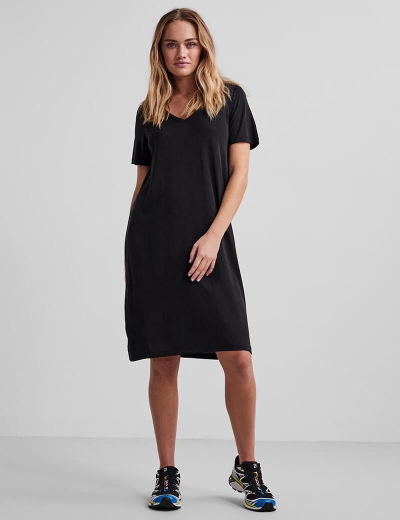 PIECES ROBE COL V KAMALA NOIR