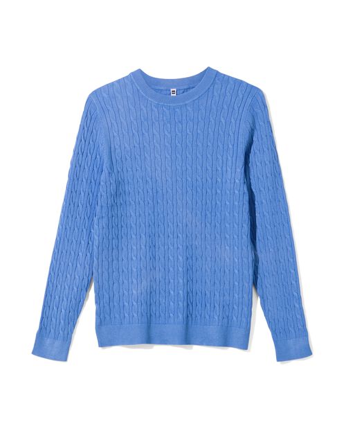 pull maillé Louisa pour femmes  bleu