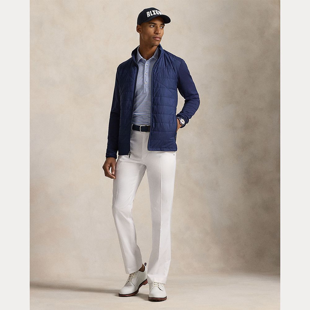 Hybrid Mock Neck Jakke Herre Navy