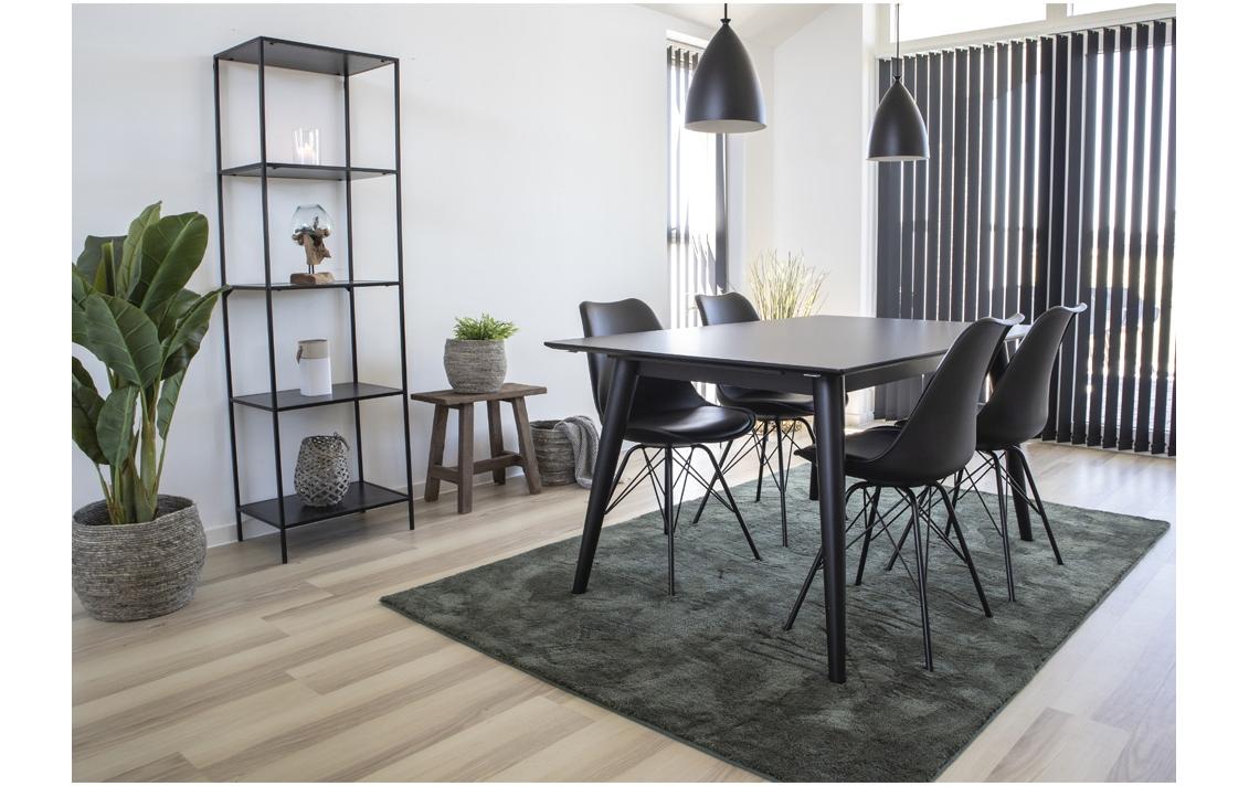 Stuhl Oslo 2 Stück, 57 x 86 cm, Schwarz<br>Robuste Esszimmerstühle