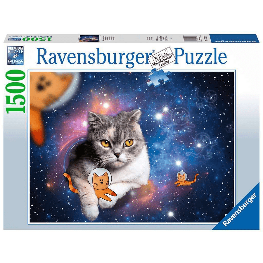 Ravensburger Katzen fliegen im Weltall bunt