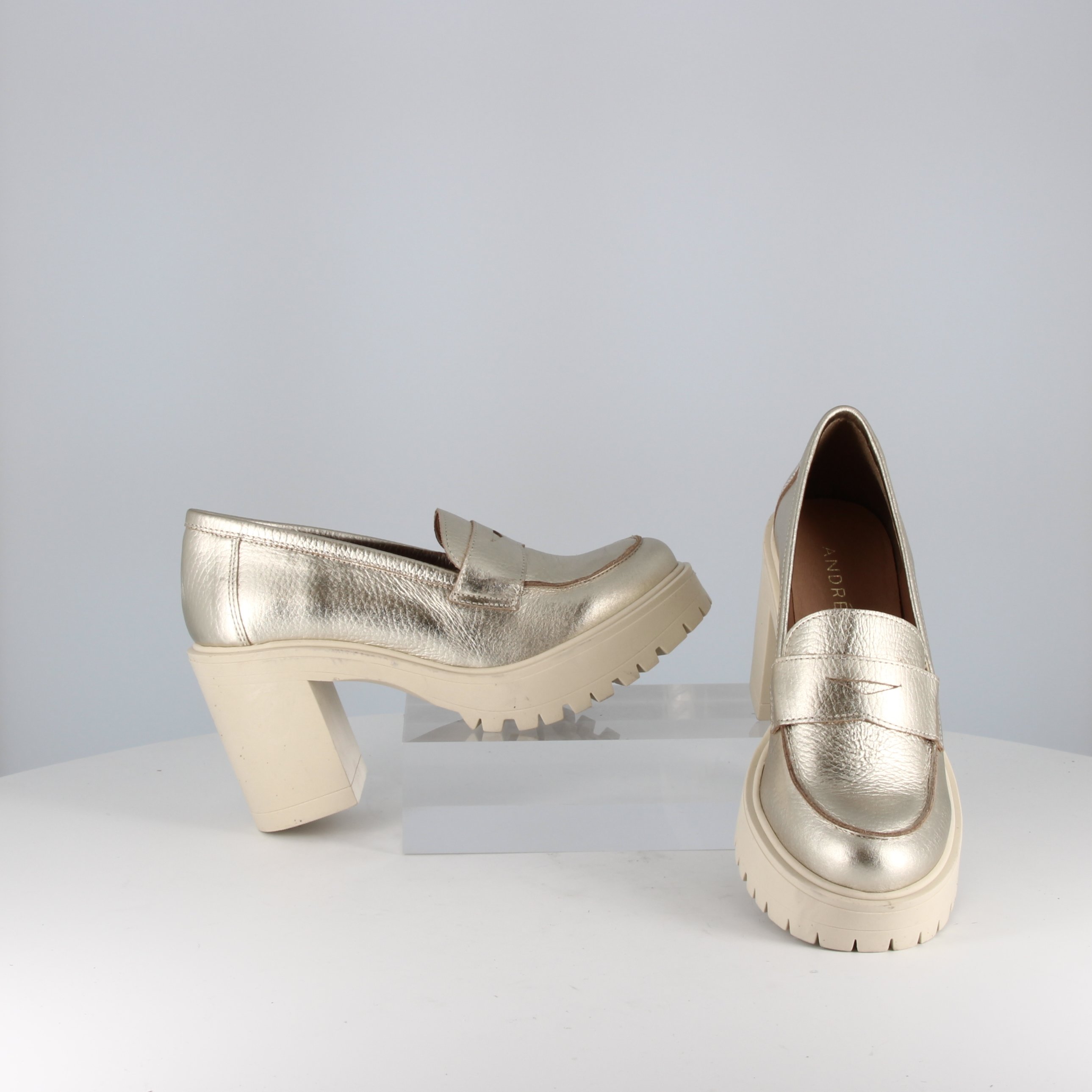 André - Mocassins CLEA Or