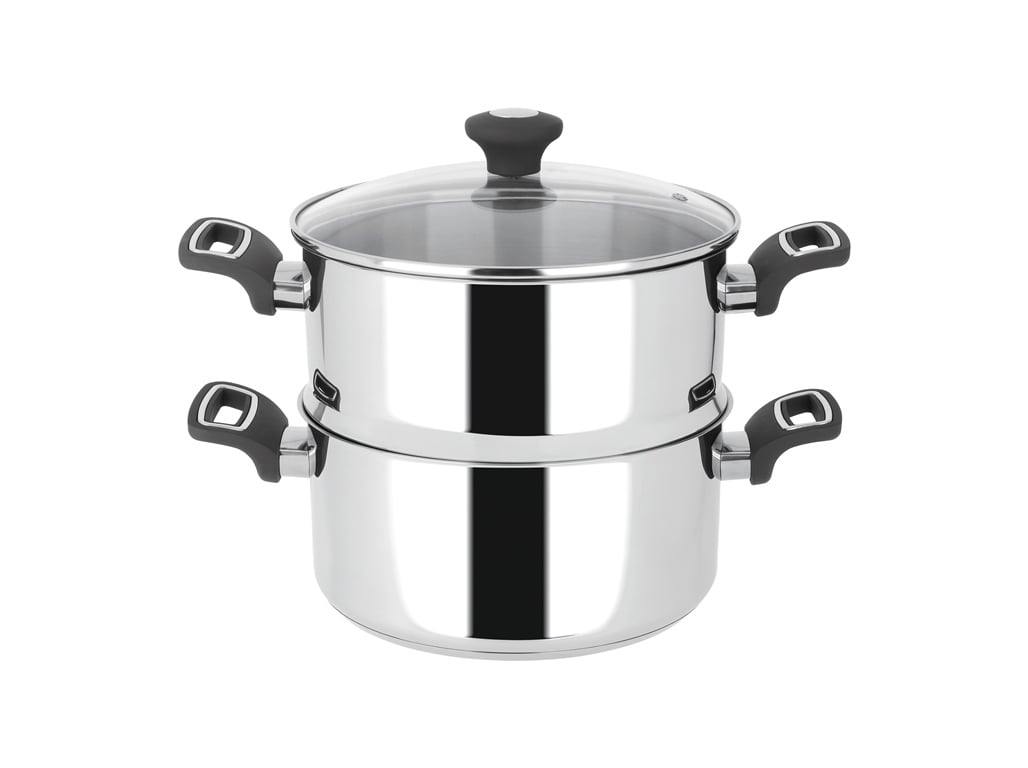 SET VAPOREIRA ACTUEL INOX ANTIADERENTE 24CM
